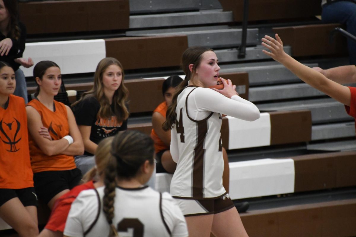 Teagan Snoddgrass inbounds the ball at the Jamboree on Dec. 1. This was the lady Buffs first game of the season.